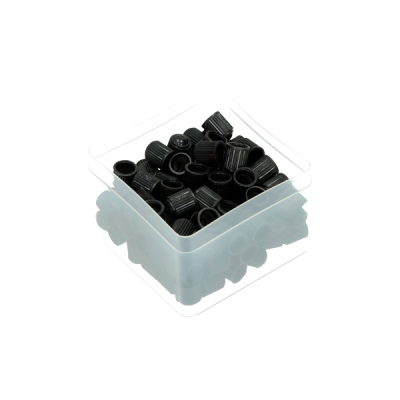 Ventiel doppen zwart alligator 2 stuks